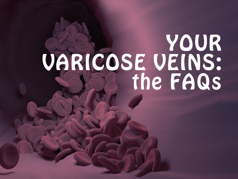 An image of red blood cells in a vein to illustrate your varicose veins FAQs
